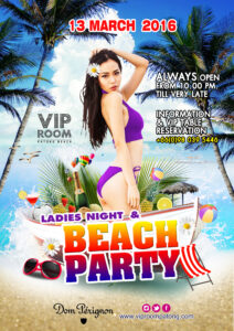 poster design beach party